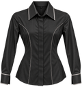 SOLID- Black with Piping