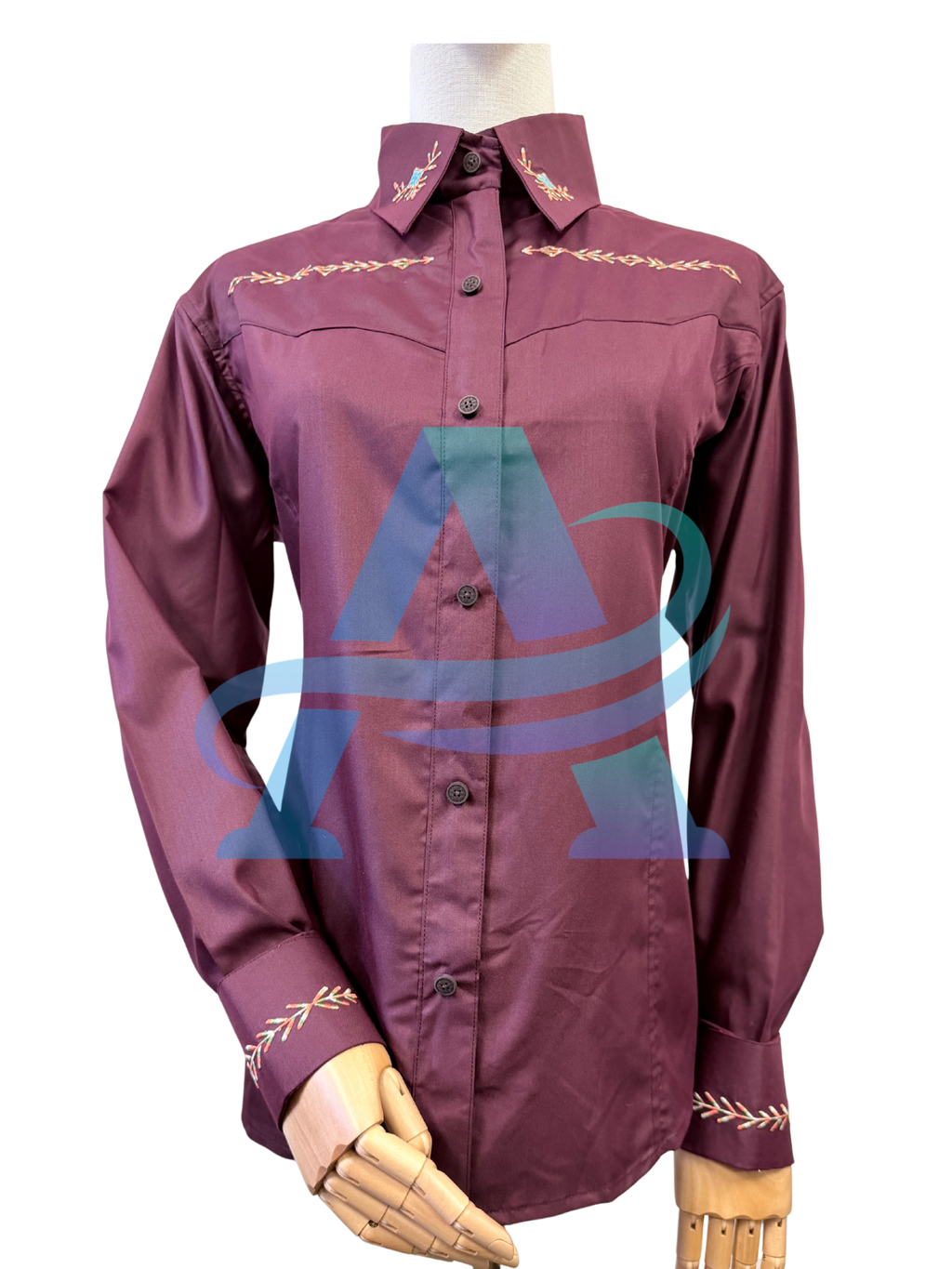 RANCH DESERT BLOOM-BURGUNDY